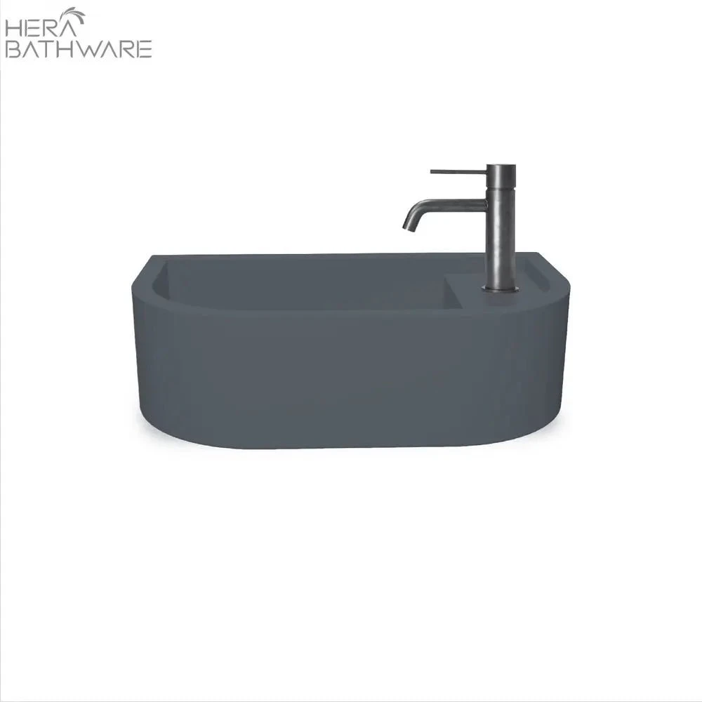 Loop 01 Basin - Overflow - Wall Hung Copan Blue Loop 01 Basin - Overflow - Wall Hung Copan Blue -HERA Bathware Sales loop 01 basin overflow wall hung copan blueblackno tap holenood co 285654