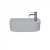 Loop 01 Basin - Overflow - Wall Hung Powder Blue -HERA Bathware Sales loop 01 basin overflow wall hung powder blueblackno tap holenood co 439986
