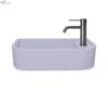 Loop 02 Basin - Overflow - Surface Mount Lilac -HERA Bathware Sales loop 02 basin overflow surface mount lilacblackno tap holenood co 751526