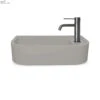 Loop 02 Basin - Overflow - Surface Mount Sky Grey -HERA Bathware Sales loop 02 basin overflow surface mount sky greyblackno tap holenood co 671370