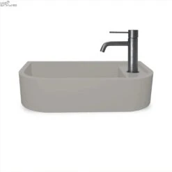 Loop 02 Basin - Overflow - Wall Hung Sky Grey