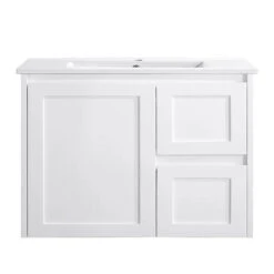 Lori Wall Hung Vanity With Drawers On Right - 750mm