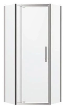 Louve Neo Angle Diamond Pivot Shower Screen | Oceano