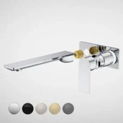 Low Lead URBANE II 220mm Wall Basin / Bath Trim Kit - Rectangular Cover Plate