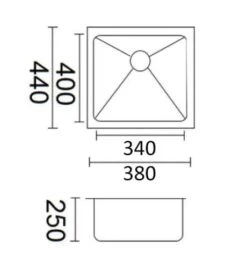 Luminare Single Bowl Stainless Steel Laundry / Kitchen Sink | Bella Vista -HERA Bathware Sales luminare single bowl stainless steel laundry kitchen sink bella vistastainless steelbrushed nickel760x440mmkitchen sinkbella vista 412301