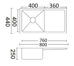 Luminare Sink With Drainer Stainless Steel Laundry / Kitchen Sink | Bella Vista -HERA Bathware Sales luminare sink with drainer stainless steel laundry kitchen sink bella vistastainless steelbrushed nickel1150x440mm double bowlkitchen sinkbella vista 422382