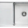 Luminare Sink With Drainer Stainless Steel Laundry / Kitchen Sink | Bella Vista -HERA Bathware Sales luminare sink with drainer stainless steel laundry kitchen sink bella vistastainless steelbrushed nickel800x440mm single bowlkitchen sinkbella vista 860785