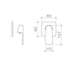 LUNA BATH/SHOWER MIXER - Trim Kit Only -HERA Bathware Sales luna bathshower mixer trim kit onlybrushed nickelshower mixer trim kitcaroma 587415