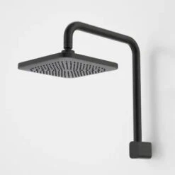 LUNA FIXED OVERHEAD SHOWER -HERA Bathware Sales luna fixed overhead showermatte blackshower headcaroma 975409
