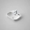 LUNA INSET BASIN -HERA Bathware Sales luna inset basinwhitethree tap holesbasincaroma 550711