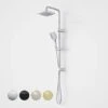 LUNA MULTIFUNCTION RAIL SHOWER WITH OVERHEAD -HERA Bathware Sales luna multifunction rail shower with overheadchromeshower railscaroma 216011