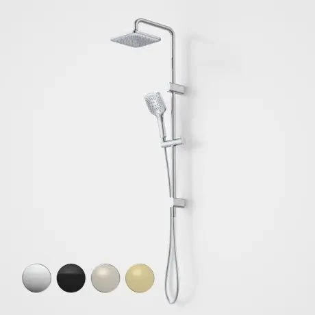 LUNA MULTIFUNCTION RAIL SHOWER WITH OVERHEAD LUNA MULTIFUNCTION RAIL SHOWER WITH OVERHEAD -HERA Bathware Sales luna multifunction rail shower with overheadchromeshower railscaroma 216011