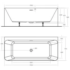 Lunus Bath Tub Back To Wall | Oceano 9 Lunus Bath Tub Back To Wall | Oceano -HERA Bathware Sales lunus bath tub back to wall oceanoback to wall1500mmbathtuboceano 673324