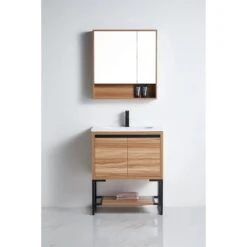 Maple Timber Free Standing Vanity -HERA Bathware Sales maple timber line free standing vanity 600mmcabinet only600mmvanitiesbnk 892507