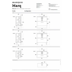 Marq Wall Hung Vanity 750mm - All Drawer Version -HERA Bathware Sales marq wall hung vanity 750mm all drawer versiondavos polymarble 1 tap holevanitiesmarquis 246386