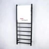 Matte Black Heated Square Ladder Towel Rails (240V) -HERA Bathware Sales matte black heated square ladder towel rails 240vmatte black600w800hmm 7 barsheated towel railradiant 415052