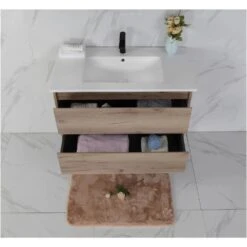 Max Timber Look Wall Hung Vanity 600mm 11 Max Timber Look Wall Hung Vanity 600mm -HERA Bathware Sales max timber look wall hung vanity 600mmvanitiesaulic 866677