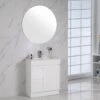 Maya Gloss White Free Standing 360mm Depth Vanity 600mm 750mm 900mm -HERA Bathware Sales maya gloss white free standing 360mm depth vanity 600mm 750mm 900mmceramic top600mmvanitiesaulic 122749