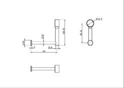 Mecca Care Add On Toilet Roll Holder 4 Mecca Care Add On Toilet Roll Holder -HERA Bathware Sales mecca care add on toilet roll holdermatte blacktoilet roll holdernero tapware 973474