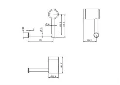 Mecca Care Heavy Duty Toilet Roll Holder -HERA Bathware Sales mecca care heavy duty toilet roll holdergun metaltoilet roll holdernero tapware 532380