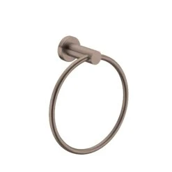 MECCA Hand Towel Ring -HERA Bathware Sales mecca hand towel ringbrushed bronzehand towel railnero tapware 384334