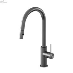 MECCA Pull-Out Sink Mixer With Vegie Spray Function -HERA Bathware Sales mecca pull out sink mixer with vegie spray functiongun metalkitchen mixernero tapware 611968