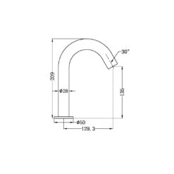 Mecca Sensor Mixer -HERA Bathware Sales mecca sensor mixermatte blackbasin mixernero tapware 785681