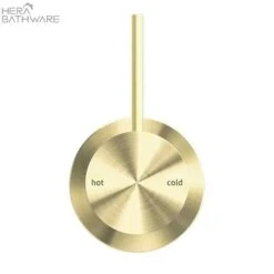 MECCA Shower Mixer Handle Up -HERA Bathware Sales mecca shower mixer handle up60mmbrushed goldshower mixernero tapware 712313