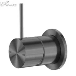 MECCA Shower Mixer Handle Up -HERA Bathware Sales mecca shower mixer handle up60mmgun metalshower mixernero tapware 582940