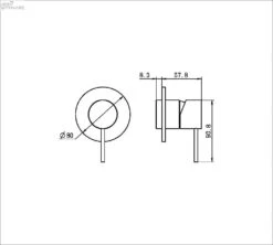 MECCA Shower Mixer Trim Kits Only -HERA Bathware Sales mecca shower mixer trim kits only80mmbrushed bronzeshower mixernero tapware 140881