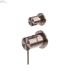 MECCA Shower Mixer With Diverter Separate 8 MECCA Shower Mixer With Diverter Separate -HERA Bathware Sales mecca shower mixer with diverter separatebrushed bronzeshower mixernero tapware 880026