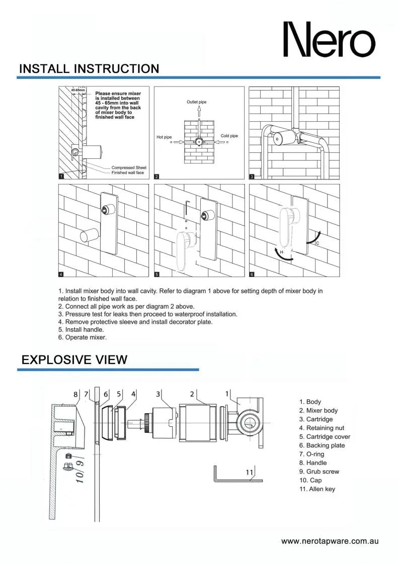 MECCA Shower Mixer MECCA Shower Mixer -HERA Bathware Sales mecca shower mixer60mmchromeshower mixernero tapware 474395