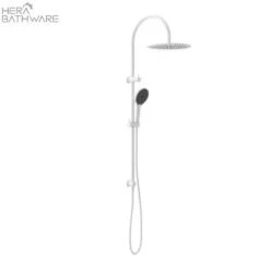 Mecca Twin Shower With Air Shower II 5 Mecca Twin Shower With Air Shower II -HERA Bathware Sales mecca twin shower with air shower iimatte whiteshower setnero tapware 456488