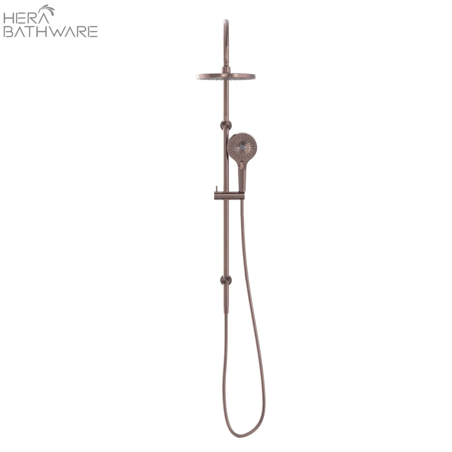 MECCA Twin Shower with Opal Shower MECCA Twin Shower With Opal Shower -HERA Bathware Sales mecca twin shower with opal showerbrushed bronzeshower setnero tapware 543166