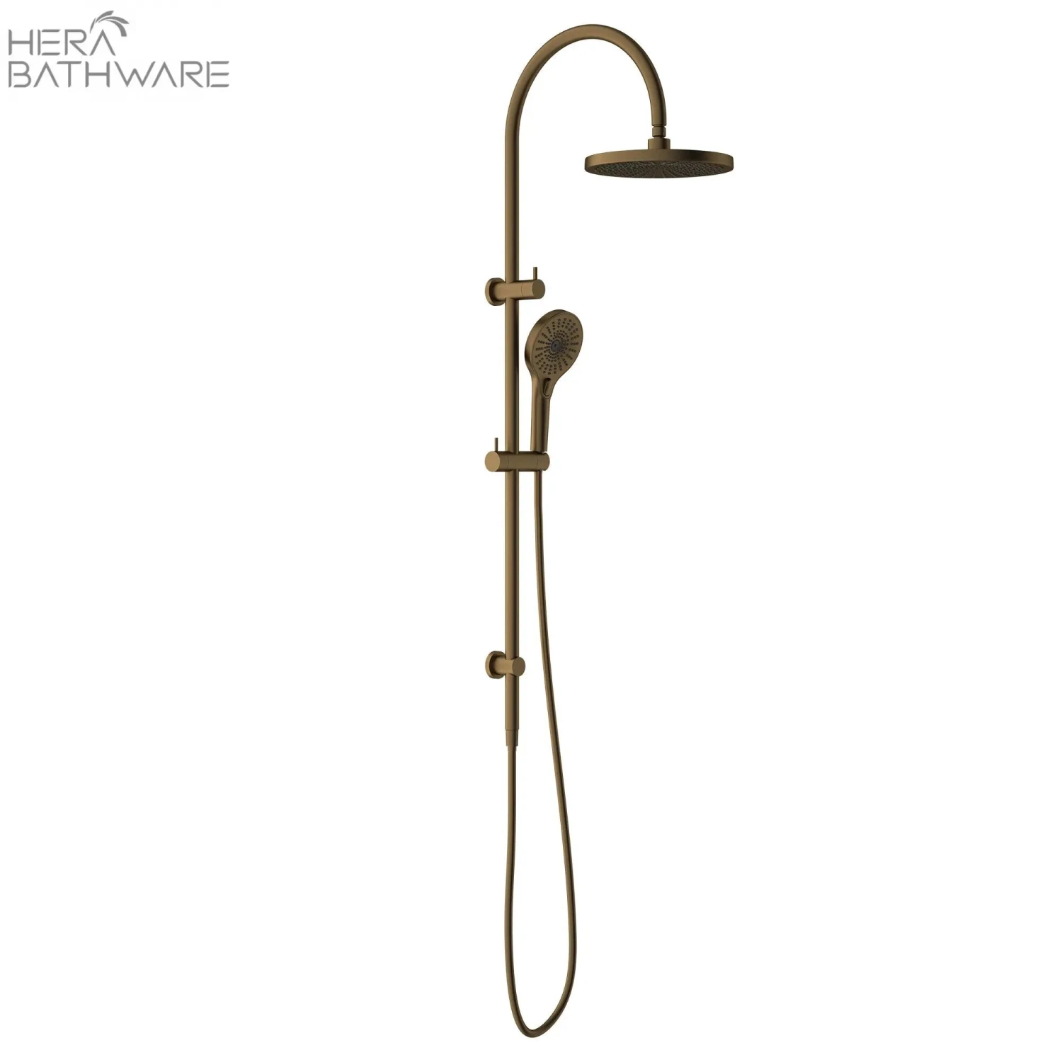 MECCA Twin Shower with Opal Shower MECCA Twin Shower With Opal Shower -HERA Bathware Sales mecca twin shower with opal showerbrushed bronzeshower setnero tapware 926983