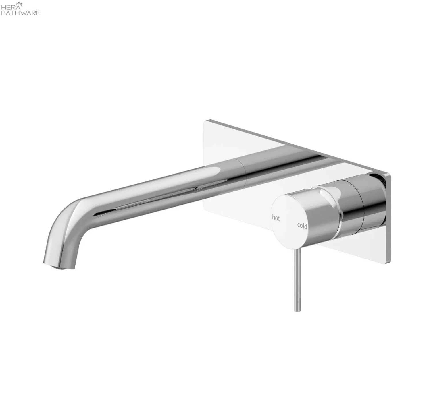 MECCA Wall Basin Mixer Spout 120-260mm MECCA Wall Basin Mixer Spout 120-260mm -HERA Bathware Sales mecca wall basin mixer spout 120 260mm120mmchromewall basin mixernero tapware 163209