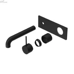 Mecca Wall Basin/Bath Mixer Handle-up Trim Kits Only 3 Mecca Wall Basin/Bath Mixer Handle-up Trim Kits Only -HERA Bathware Sales mecca wall basinbath mixer handle up trim kits only120mmmatte blackwall basin mixernero tapware 190348