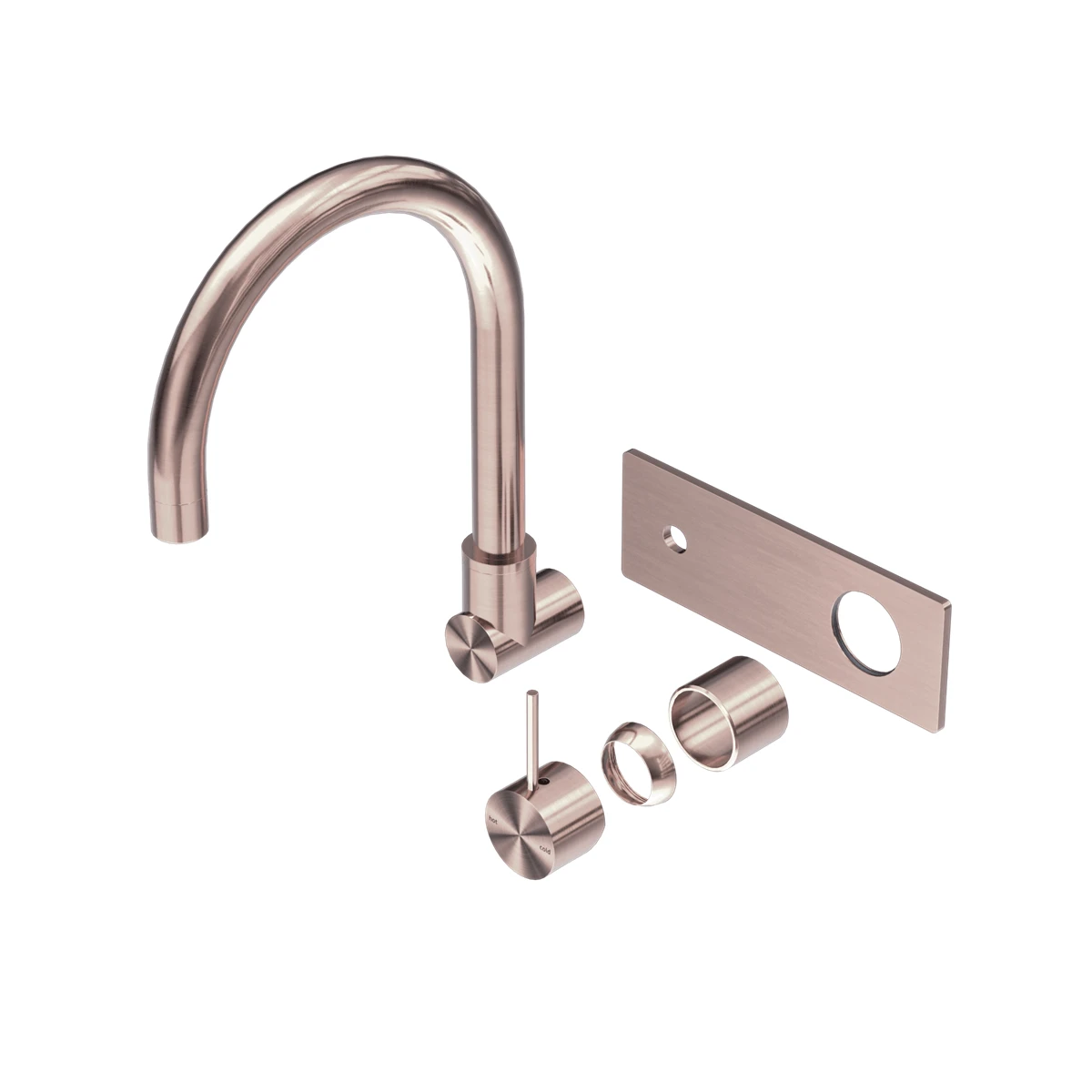 MECCA Wall Basin/Bath Mixer Swivel Spout Handle up / Trim Kit Only MECCA Wall Basin/Bath Mixer Swivel Spout Handle Up / Trim Kit Only -HERA Bathware Sales mecca wall basinbath mixer swivel spout handle up trim kit onlybrushed bronzetrim kitsnero tapware 521446