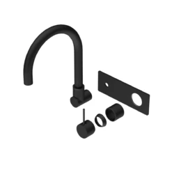 MECCA Wall Basin/Bath Mixer Swivel Spout Handle Up / Trim Kit Only 7 MECCA Wall Basin/Bath Mixer Swivel Spout Handle Up / Trim Kit Only -HERA Bathware Sales mecca wall basinbath mixer swivel spout handle up trim kit onlymatte blacktrim kitsnero tapware 146211