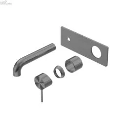 Mecca Wall Basin/Bath Mixer Trim Kits Only 6 Mecca Wall Basin/Bath Mixer Trim Kits Only -HERA Bathware Sales mecca wall basinbath mixer trim kits only120mmgun metalwall basin mixernero tapware 886432