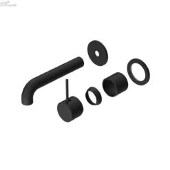 Mecca Wall Basin/Bath Mixer With Seperate Plate Handle Up Trim Kits Only 3 Mecca Wall Basin/Bath Mixer With Seperate Plate Handle Up Trim Kits Only -HERA Bathware Sales mecca wall basinbath mixer with seperate plate handle up trim kits only120mmmatte blackwall basin mixernero tapware 359141