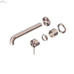 Mecca Wall Basin/Bath Mixer With Seperate Plate Trim Kits Only -HERA Bathware Sales mecca wall basinbath mixer with seperate plate trim kits only120mmbrushed bronzewall basin mixernero tapware 946224