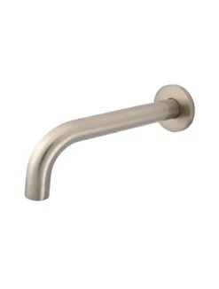 Meir Universal Round Curved Spout 200mm -HERA Bathware Sales meir universal round curved spout 200mmchampagnebasin spoutmeir 965542