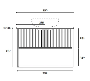 Merewether | 750mm Wall Hung Vanity Merewether | 750mm Wall Hung Vanity -HERA Bathware Sales merewether 750mm wall hung vanitycaesarstonedekton above countervanitiesmarquis 237751