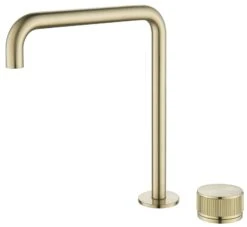 Mica Fluted Square/Goose Hob Sink/Basin Mixer Set -HERA Bathware Sales mica fluted squaregoose hob sinkbasin mixer setfrench goldgoose neckbella vista 589257