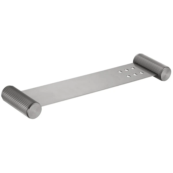 Mica Fluted Stainless Shelf – 400mm Mica Fluted Stainless Shelf – 400mm -HERA Bathware Sales mica fluted stainless shelf 400mmbrushed nickelbathroom accessoriesbella vista 523565