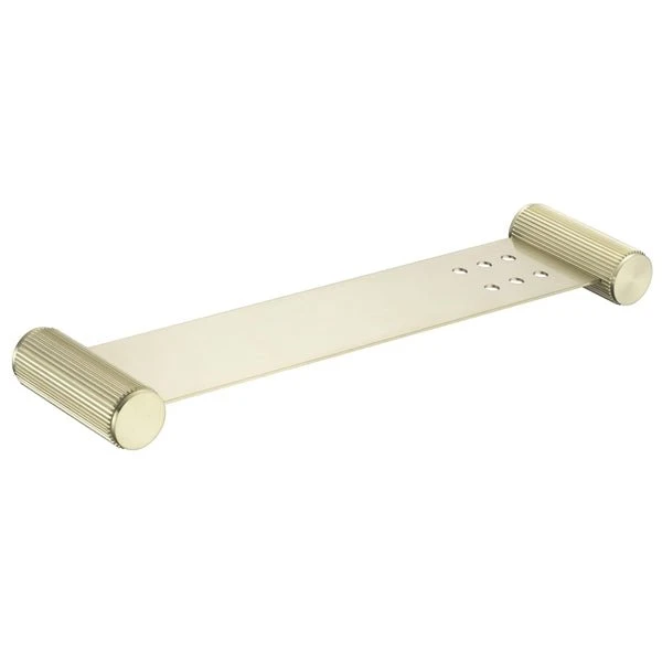 Mica Fluted Stainless Shelf – 400mm Mica Fluted Stainless Shelf – 400mm -HERA Bathware Sales mica fluted stainless shelf 400mmfrench goldbathroom accessoriesbella vista 814614