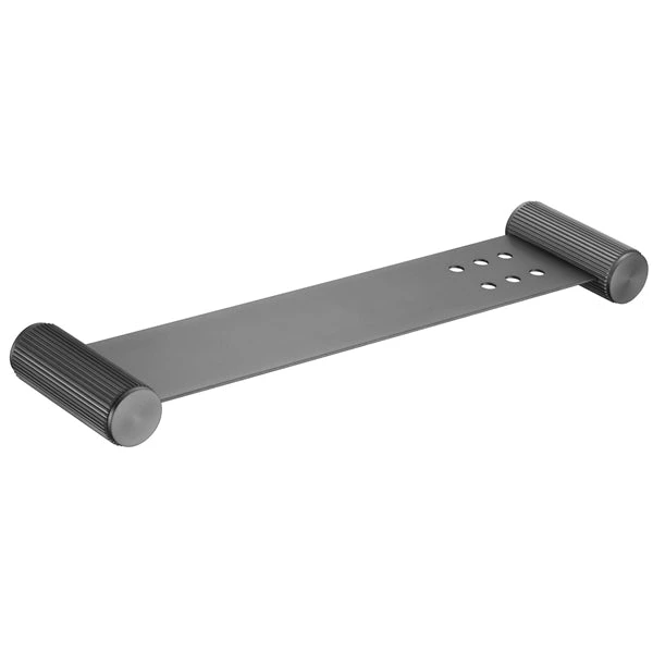 Mica Fluted Stainless Shelf – 400mm Mica Fluted Stainless Shelf – 400mm -HERA Bathware Sales mica fluted stainless shelf 400mmgun metalbathroom accessoriesbella vista 626132