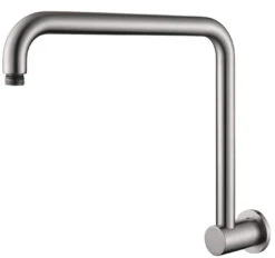 Mica Gooseneck Shower Arm - 350mm -HERA Bathware Sales mica gooseneck shower arm 350mmbrushed nickelshower armbella vista 133579