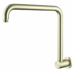 Mica Gooseneck Shower Arm - 350mm -HERA Bathware Sales mica gooseneck shower arm 350mmfrench goldshower armbella vista 850139